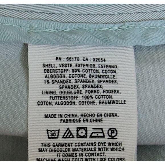 Anthropologie X Cartonnier Light Blue Cotton Blazer Jacket size M - Picture 6 of 6